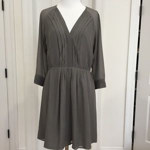 Eliot for Madewell Grey Silk Dress. Size 2.